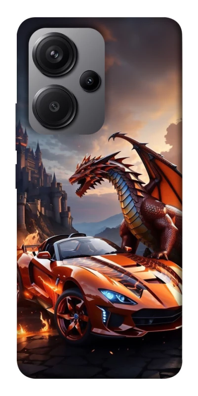 Чехол на Xiaomi Redmi Note 13 Pro+ Сar and dragon фото 1 из 1