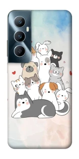 Чохол на Realme C65 4G Funny Pets ver.2 фото 1 з 1