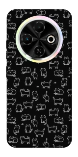 Чохол на TECNO Spark 30C Black Cats фото 1 Чохол на TECNO Spark 30C Black Cats фото 1 з 1