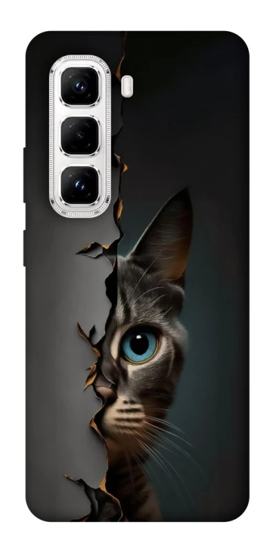 Чехол на Infinix Hot 50 Pro Кот-подглядыватель v2 фото 1 из 1