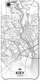 Чехол на Apple iPhone 6/6s plus (5.5") Kiev white map фото 1 из 1