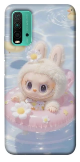 Чехол на Xiaomi Redmi Note 9 4G / Redmi 9 Power Labubu swimming фото 1 из 1