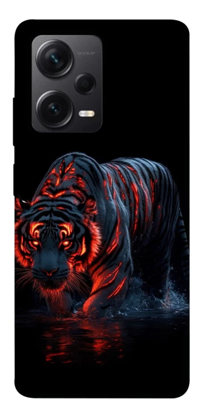 Чехол на Xiaomi Redmi Note 12 Pro 5G fire tiger фото 1 из 1