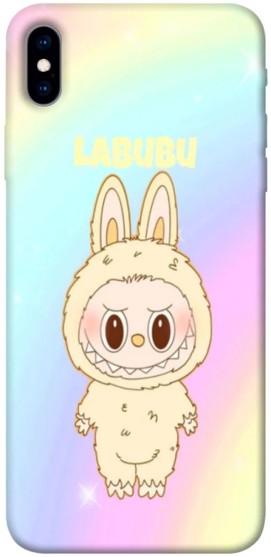 Чохол на Apple iPhone XS Max (6.5") Fluffy Rainbow Labubu фото 1 з 1