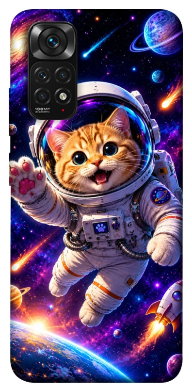 Чехол на Xiaomi Redmi Note 11 (Global) / Note 11S Space Cat фото 1 из 1