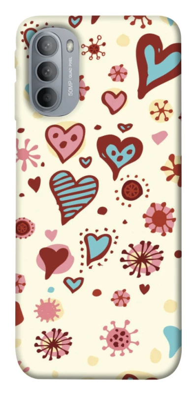 Чохол на Motorola Moto G31 Pretty hearts фото 1 з 1