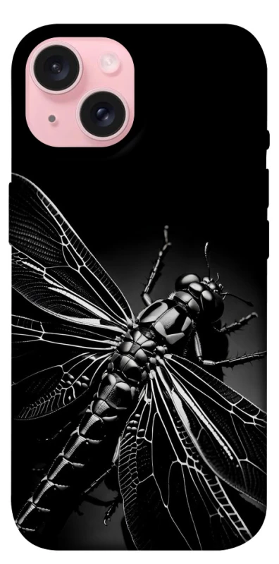 Чехол на Apple iPhone 15 (6.1") Black dragonfly фото 1 из 1