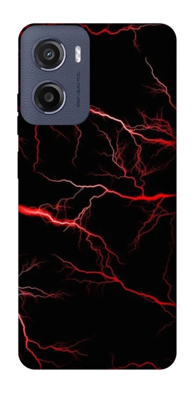 Чехол на Motorola Moto E15 Красная молния фото 1 из 1