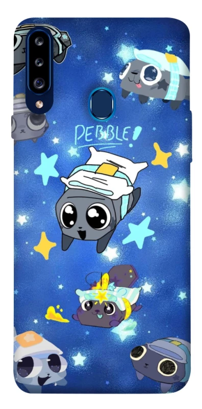Чохол на Samsung Galaxy A20s Pebble kitten stars фото 1 з 1