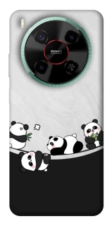 Чохол на ZTE Nubia V70 Max Four pandas фото 1 з 1