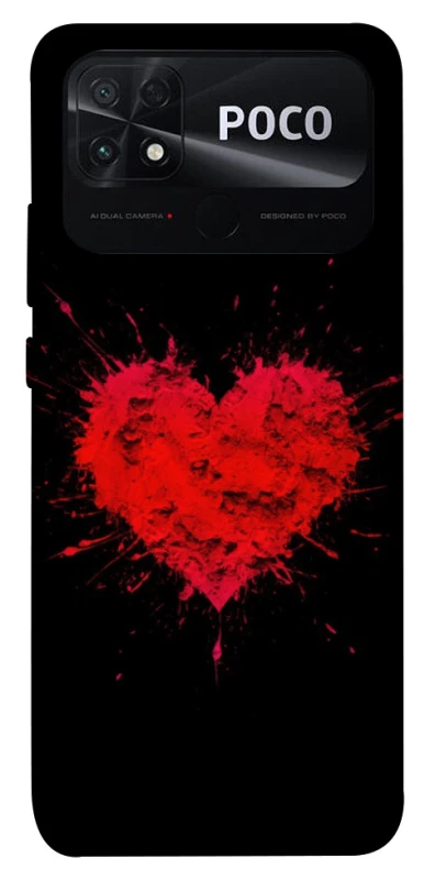 Чехол на Xiaomi Poco C40 Splash heart фото 1 из 1