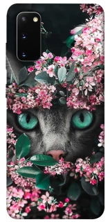 Чохол на Samsung Galaxy S20 Кіт в квітах фото 1 з 1