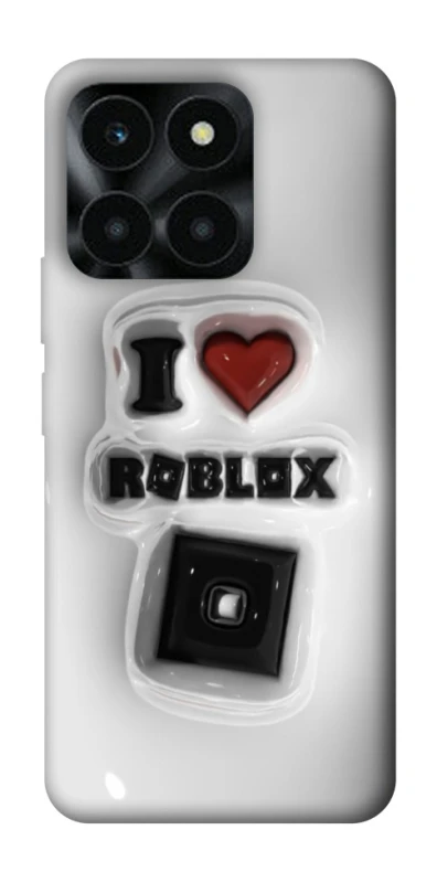 Чохол на Huawei Honor X6a I love Roblox фото 1 з 1