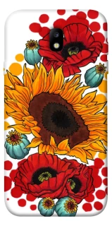 Чохол на Samsung J730 Galaxy J7 (2017) Соняшники та маки фото 1 з 1