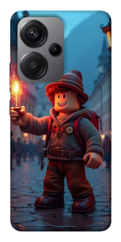Чехол на Xiaomi Redmi Note 13 Pro+ Roblox Fire Logo Blue Flames фото 1 из 1