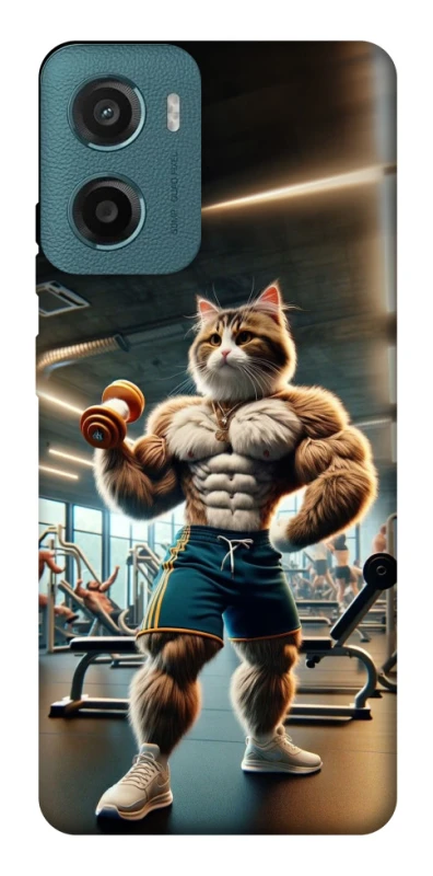 Чехол на Motorola Moto G06 Качок кот фото 1 из 1