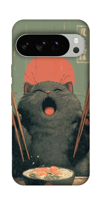 Чехол на Google Pixel 10 Pro Hungry Cat фото 1 из 1