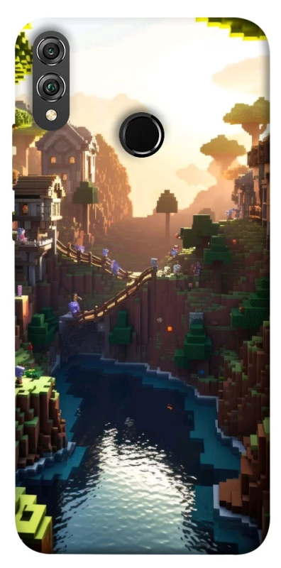 Чехол на Huawei Honor 8X Minecraft sunset фото 1 из 1