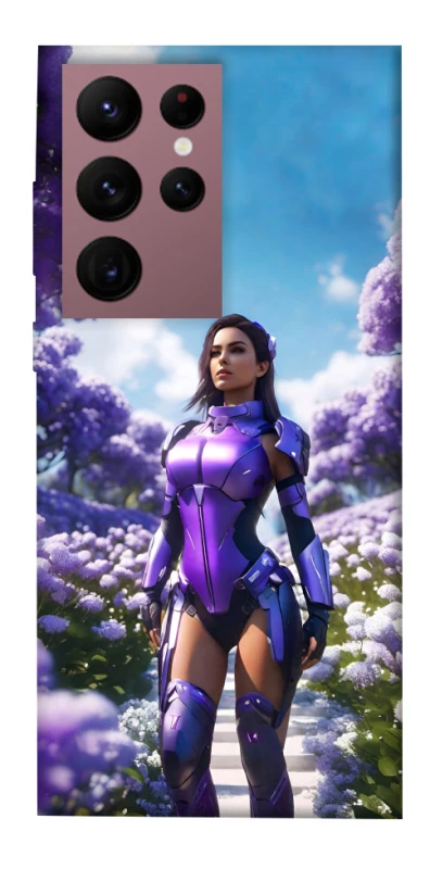 Чохол на Samsung Galaxy S22 Ultra Cyber space girl ver.4 фото 1 з 1