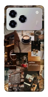 Чохол на ZTE Blade A76 Coffee collage ver.2 фото 1 з 1