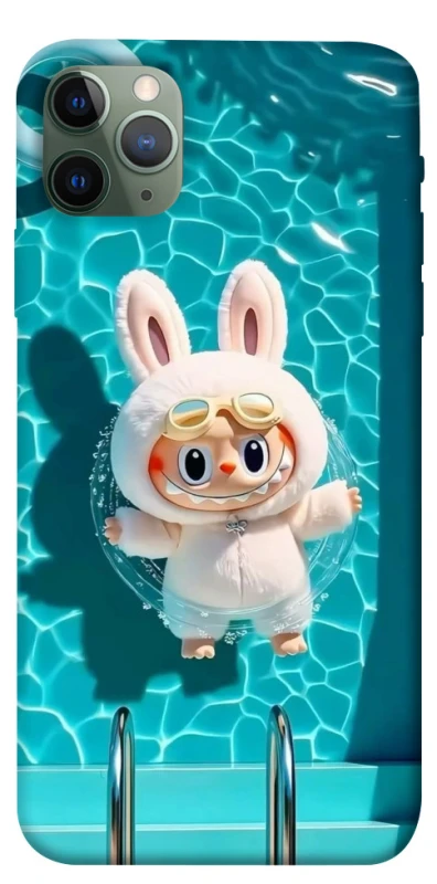 Чехол на Apple iPhone 11 Pro Max (6.5") Labubu in the pool ver.2 фото 1 из 1