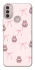 Чохол на Motorola Moto E40 Pink bows and Labubus фото 1 з 1