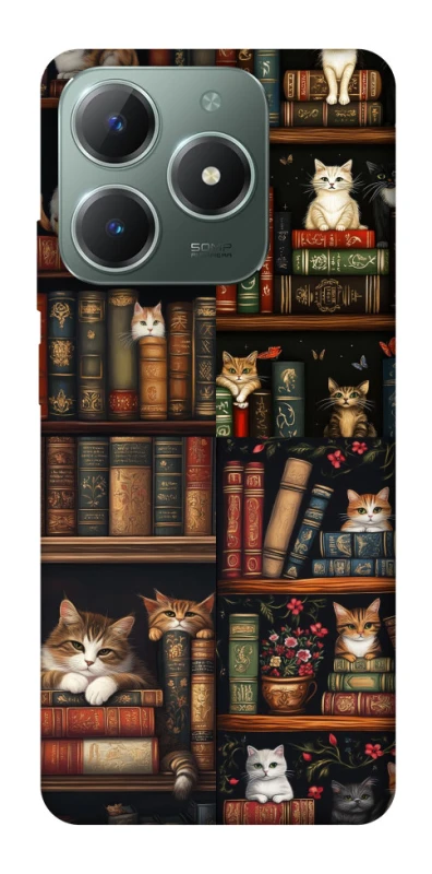 Чохол на Realme C61 Cats & Books фото 1 з 1