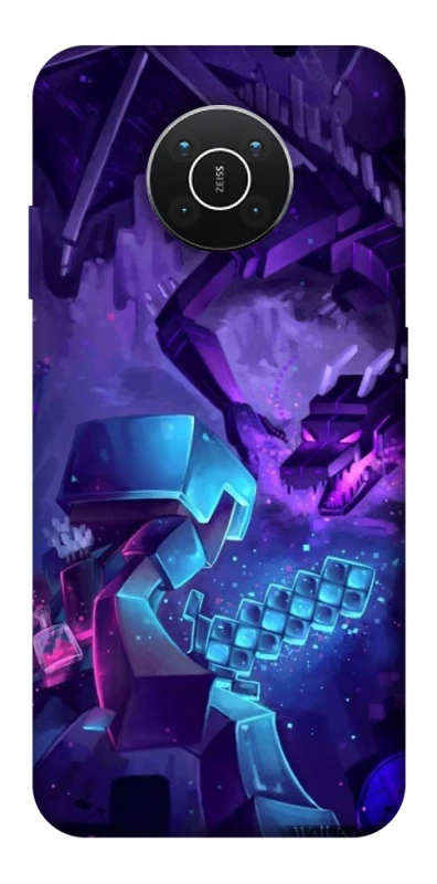 Чехол на Nokia X10 / X20 Minecraft dragon фото 1 из 1