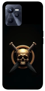 Чохол на Realme C35 Golden Skull фото 1 з 1