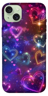 Чохол на Apple iPhone 15 Plus (6.7") Drawn hearts фото 1 з 1