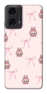 Чохол на Motorola Moto G24 Pink bows and Labubus фото 1 з 1