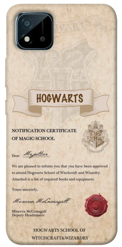 Чохол на Realme C20 The Hogwarts acceptance letter фото 1 з 1
