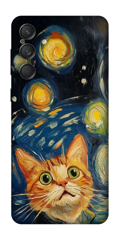 Чехол на Samsung Galaxy M55 paint cat фото 1 из 1