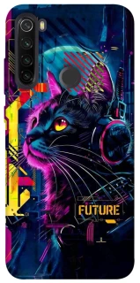 Чохол на Xiaomi Redmi Note 8T Cyber Cat v2 фото 1 з 1