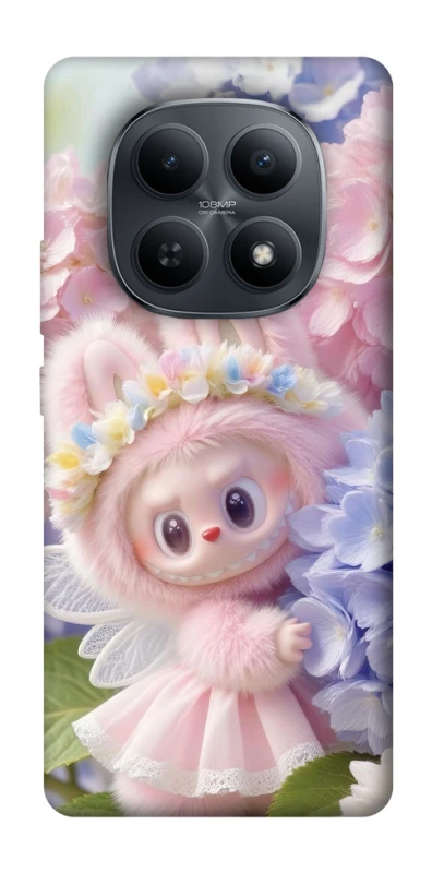 Чехол на Xiaomi Redmi Note 15 4G/5G (EU) Labubu & Flowers ver.1 фото 1 из 1