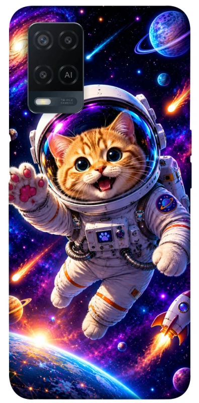 Чехол на Oppo A54 4G Space Cat фото 1 из 1