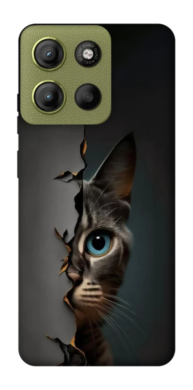 Чехол на Motorola Moto G15 4G Кот-подглядыватель v2 фото 1 из 1