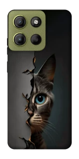Чехол на Motorola Moto G15 4G Кот-подглядыватель v2 фото 1 из 1