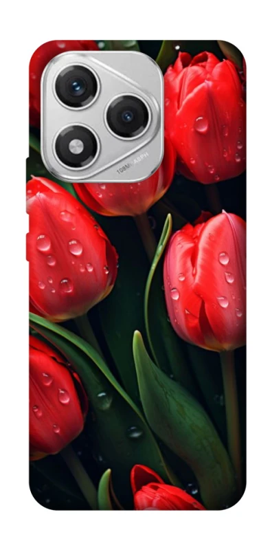 Чехол на Honor 400 Lite Красные тюльпаны фото 1 из 1