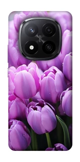 Чехол на Xiaomi Redmi Note 14 Pro+ 5G Фиолетовые тюльпаны фото 1 из 1