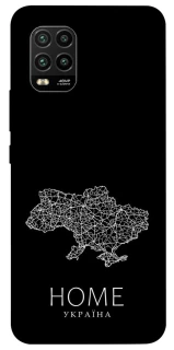 Чохол на Xiaomi Mi 10 Lite Ukraine black map фото 1 з 1