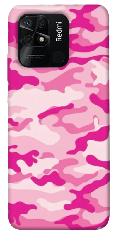 Чехол на Xiaomi Redmi 10C camouflage pink фото 1 из 1