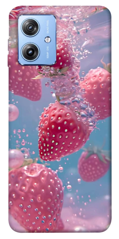 Чохол на Motorola Moto G84 Полуниця в воді фото 1 з 1