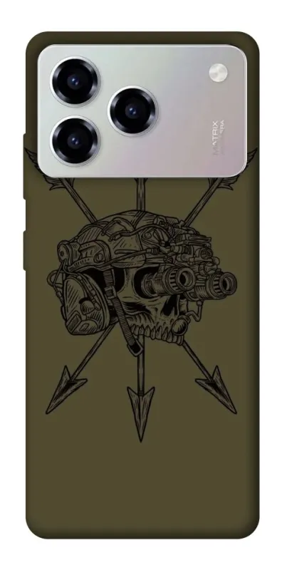 Чохол на ZTE Blade A76 Mil skull фото 1 з 1