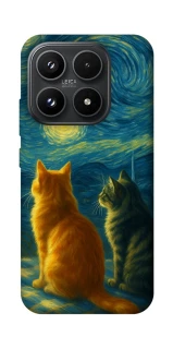 Чехол на Xiaomi 17 Cats under the stars фото 1 из 1