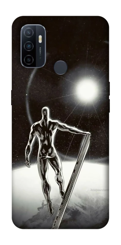 Чехол на Oppo A53 / A32 / A33 Серебряный сёрфер фото 1 из 1