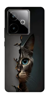 Чехол на Realme GT 7T Кот-подглядыватель v2 фото 1 из 1