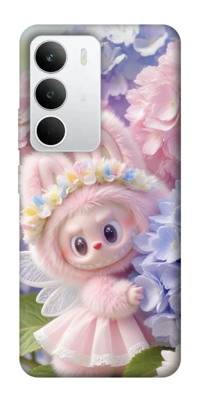 Чохол на Realme C71 Labubu & Flowers ver.1 фото 1 з 1