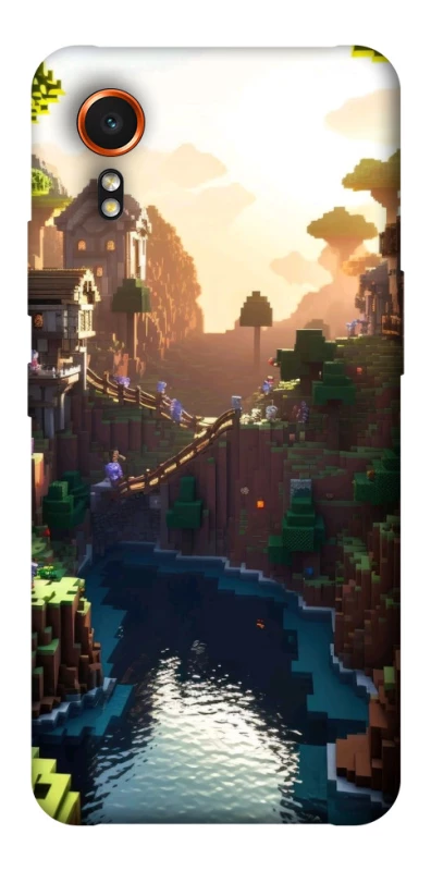 Чохол на Samsung Galaxy Xcover7 Minecraft sunset фото 1 з 1