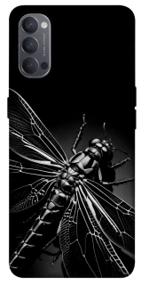 Чехол на Oppo Reno 4 Black dragonfly фото 1 из 1